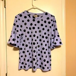 Polka dot blouse